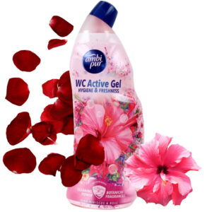 Ambi Pur Żel do WC Pink Hibiscus & Rose 750ml - skuteczne czyszczenie toalet z kwiatowym zapachem.