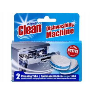 Tabletki do zmywarki At Home Dishwasher 2x40g - skuteczne i ochronne czyszczenie.