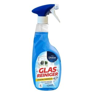 Deluxe Crystal Glasreiniger 1L - płyn do szyb, skuteczne czyszczenie powierzchni szklanych.