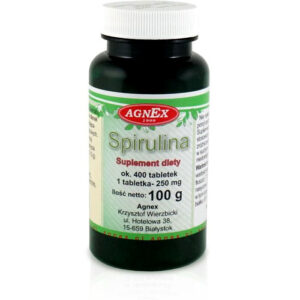 Spirulina w tabletkach 400szt. - Suplement diety z naturalną spiruliną, bogactwo składników odżywczych.