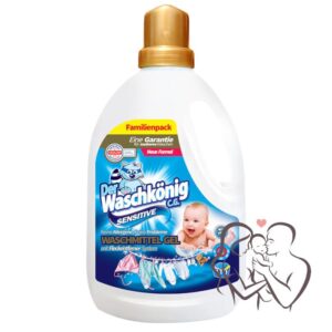 Żel do prania Waschkonig Sensitive 3,3L - dla białych i kolorowych tkanin.