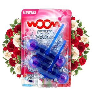 Woom Flowers zawieszka WC do muszli toaletowej - środek czyszczący 2x55g