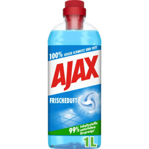 Płyn do podłóg Ajax Frischeduft 1L - środek czyszczący o orzeźwiającym zapachu.