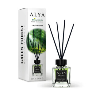 Alya Green Forest Reed Diffuser 100ml - patyczki zapachowe o aromacie lasu.