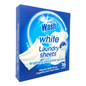 Chusteczki do prania At Home Wash White Laundry 16szt. - przeciw szarzeniu bieli.