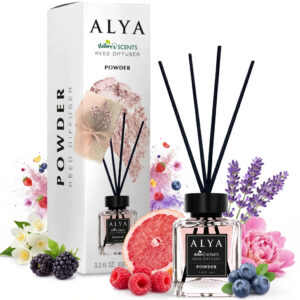 Alya Nature's Scents Powder 100ml - Patyczki zapachowe owocowo-kwiatowe - Odświeżacz powietrza.
