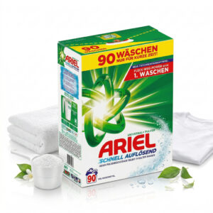 Ariel Universal+ 4,95kg - wydajny proszek do prania białych tkanin i jasnych kolorów.