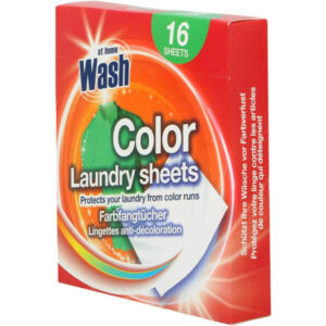 Chusteczki do prania At Home Wash Color Laundry - 16 sztuk, chusteczki wyłapujące kolor.