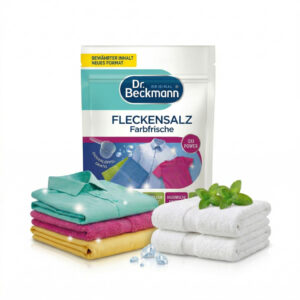 Dr.Beckmann Fleckensalz Farbfrische 400g - Skuteczny odplamiacz do tkanin, zwalcza ponad 100 plam.