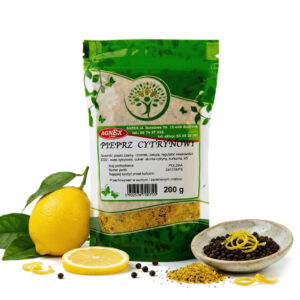 Aromatyczna mieszanka przypraw Pieprz Cytrynowy 200g - idealne uzupełnienie dla Twoich potraw!