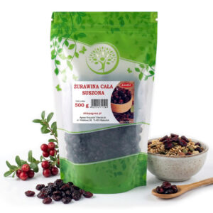 Żurawina suszona 500g - naturalny przysmak, bogactwo smaku.