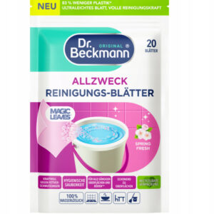Dr.Beckmann Magic Leaves All-Purpose Cleaner Spring 20szt (uniwersalne listki czyszczące do mycia podłóg kwiatowe) – zdjęcie produktu