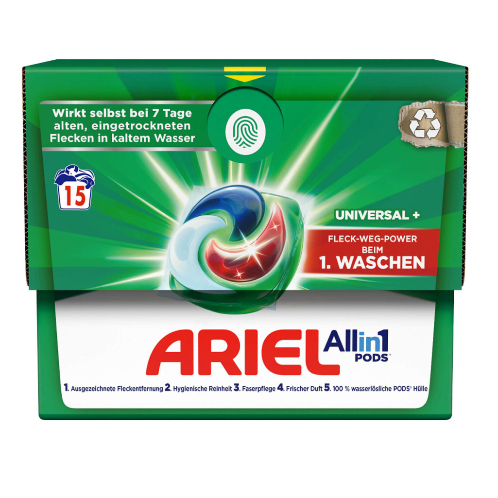 Ariel All in 1 Pods Universal+ 321g/316g (kapsułki do prania uniwersalne) – zdjęcie produktu