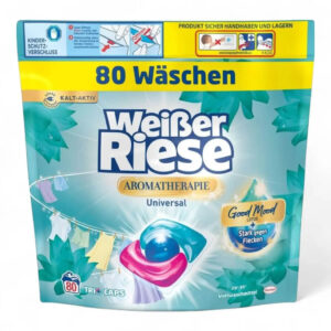 Weißer Riese Trio-Caps 80 Universal Lotus (uniwersalne kapsułki do prania tkanin z wyjątkiem wełny i jedwabiu) – zdjęcie produktu